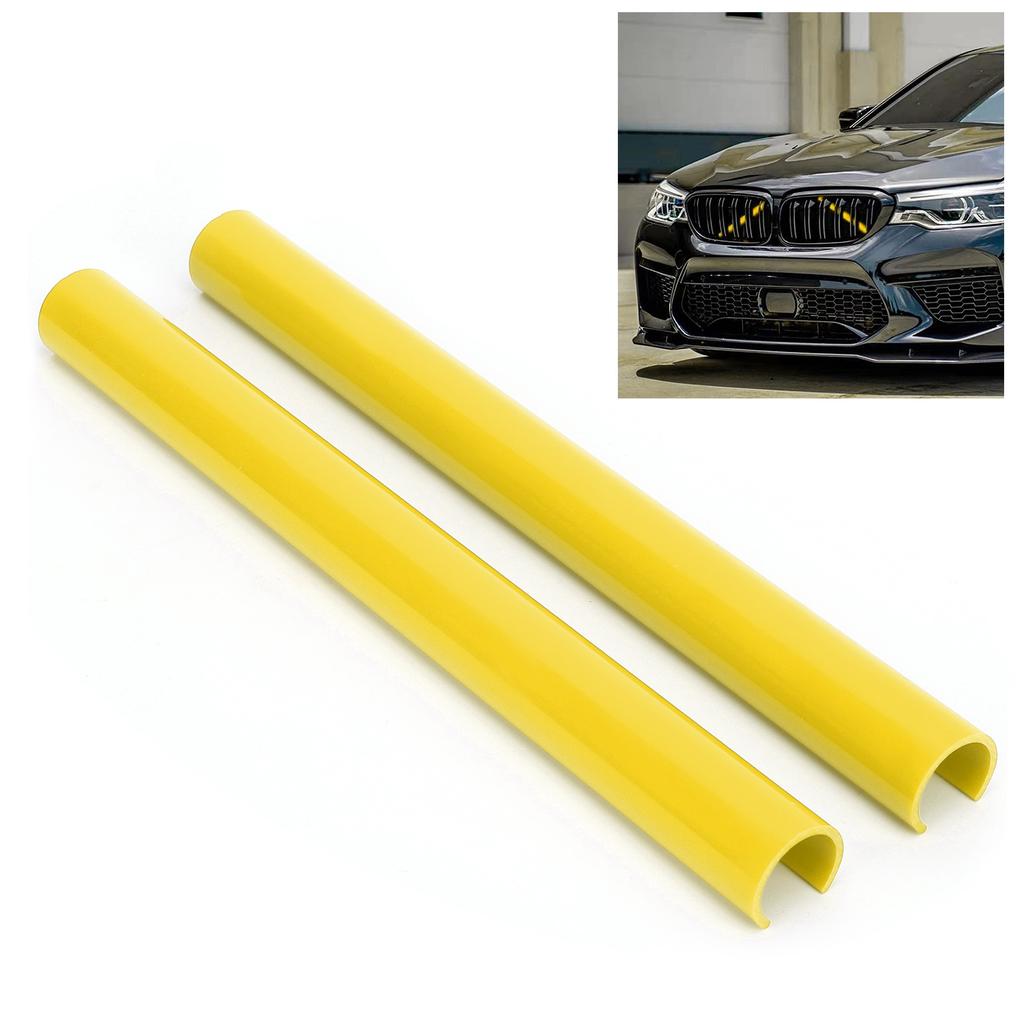 2pcs Grille Stripe Trims Decoration Replacement for 1 2 3 4 5 6 7 Series F20 F22 F30 G30 G11Yellow