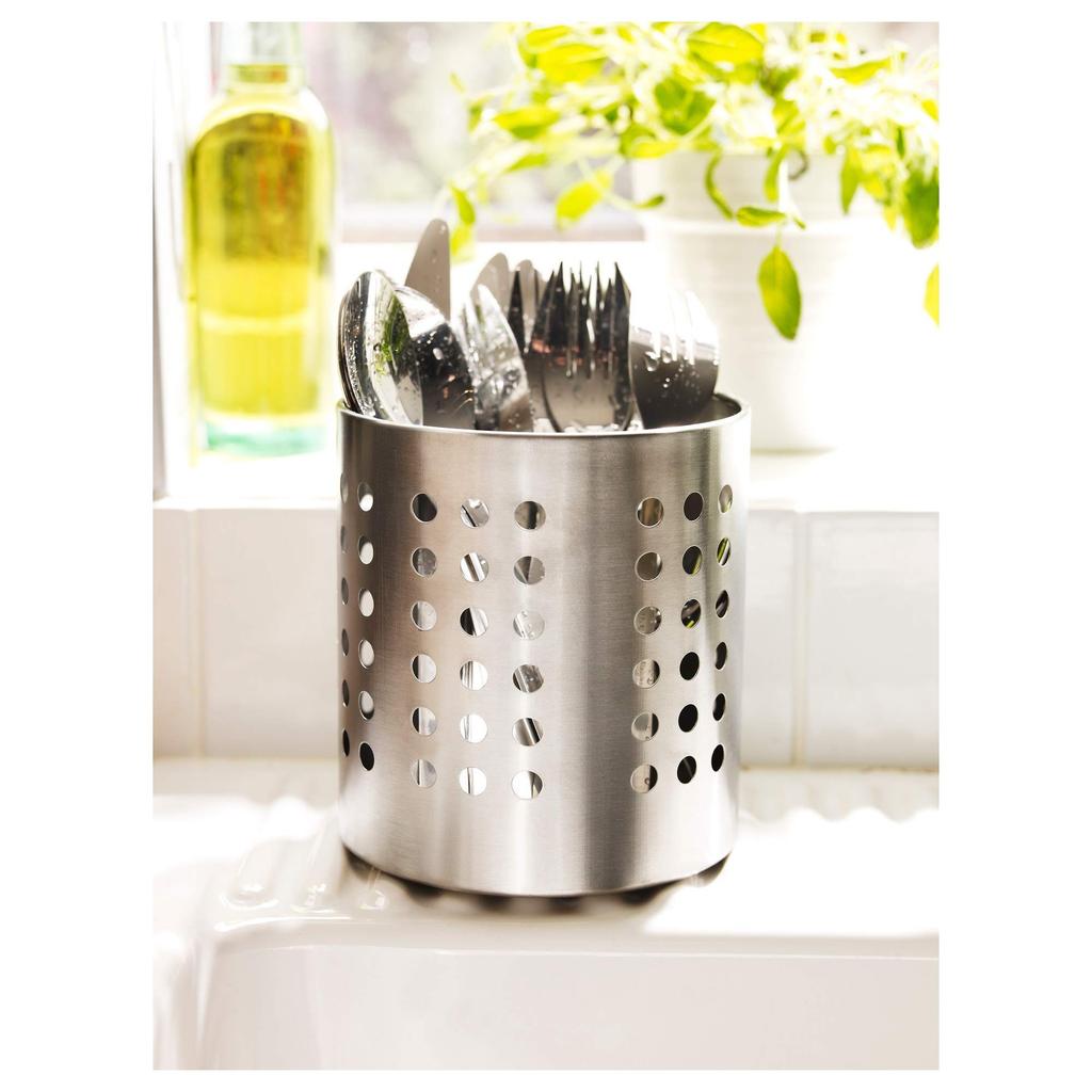 IKEA ORDNING 70179546 Cutlery Stainless Steel Stand,