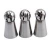 3Pcs Russian Flower Icing Piping Nozzles Tips Cake Decoration Pastry Cupcake Baking Tools