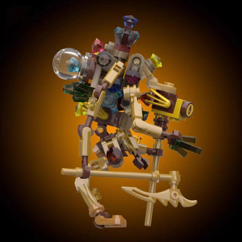 MOC Собиратель драгоценных камней Детская головоломка Конструктор Игрушка Подарок