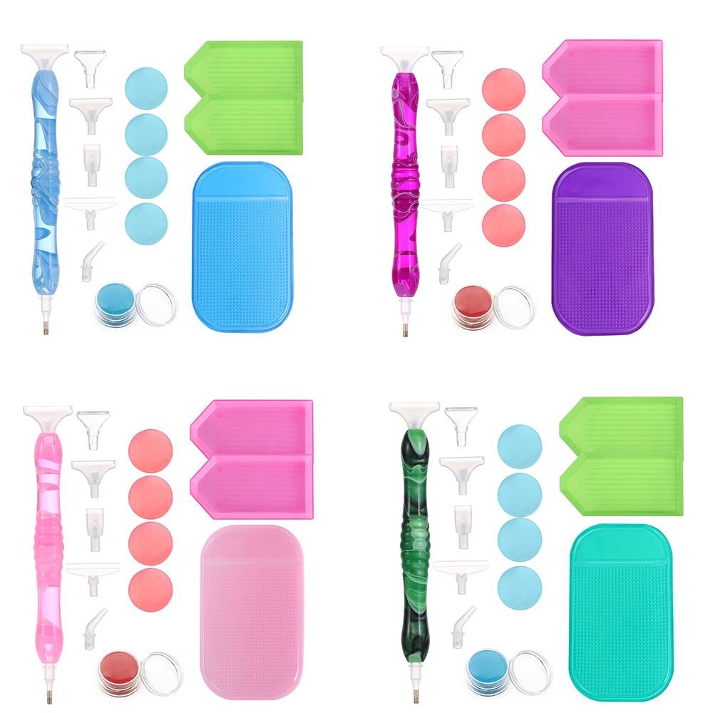 Mat Beads Tray Diamond Painting Glue Clay Resin Diamond Painting Pen Resin Pens Point Drill Pen