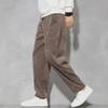 Men's Retro Corduroy Wide-Leg Trousers - Chinese Style, Straight, Casual, Loose Fit, Perfect for Spring and Autumn