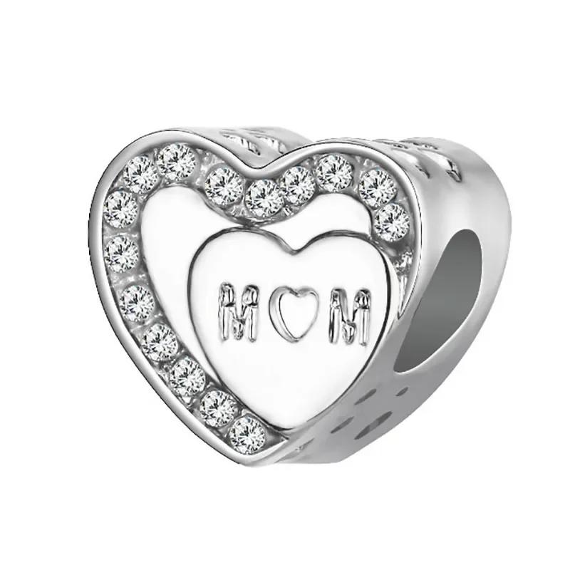 Новые бусины «Любовь, папа, бабушка, мама, сестра, лучшие друзья», подходят для браслета и браслета «сделай сам», для женщин, изготовление ювелирных изделий, Прямая поставка