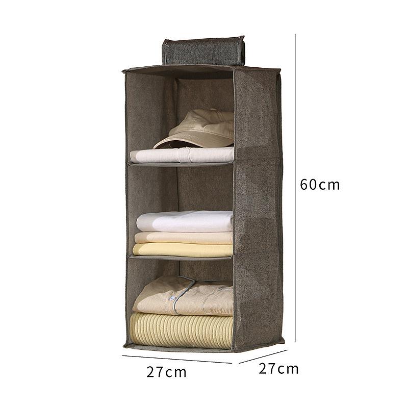 Большая многослойная подвесная сумка для хранения одежды, носков, нижнего белья, многослойная складная подвесная сумка для организации одежды