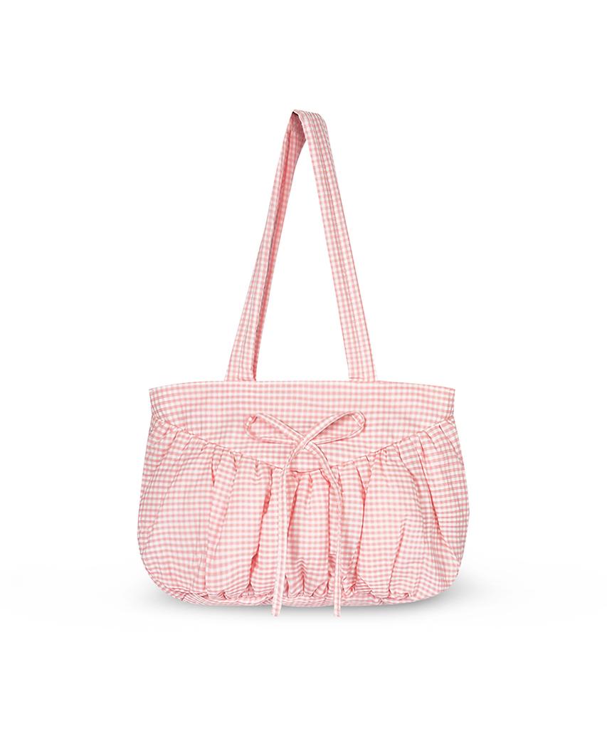 Сумка-тоут Goodtotes Souffle Puff (Розовая клетка)