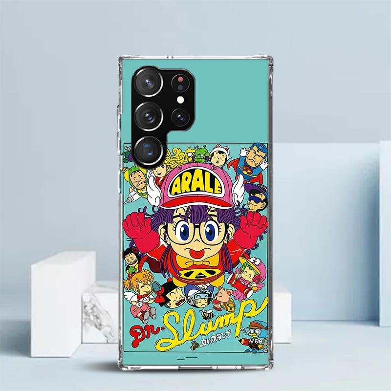 Arale Dr Slump Phone Case For Samsung Galaxy S24 S25 Edge S26 Ultra S22 S23 Plus S21 + S20 FE Soft TPU Back Cover Galaxy S22 S23