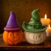 Halloween Devil Pumpkin Silicone Candle Mold Handmade Aroma Plaster Resin Decor Mould Soy Wax Candle Making Supplies