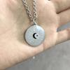 Сериал «Затмение» Косплей Луна Звезда Круглый кулон Титановая сталь Ожерелье Ювелирные изделия Аксессуары для влюбленных
