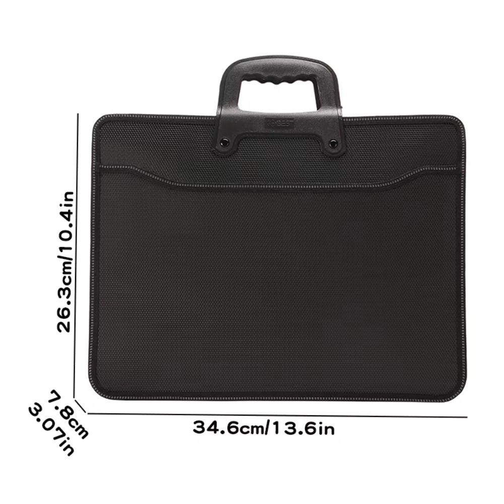 Laptop Handbag Portable Business Bag A4 Size Document Bag Office File Bag Storage Briefcase
