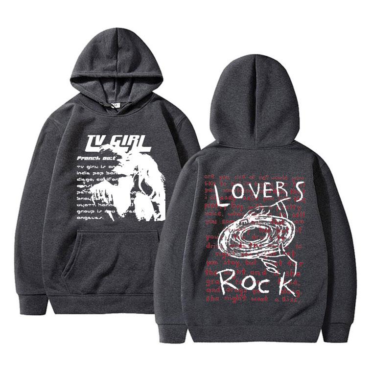 Толстовка с двусторонним принтом для девочек-телелюбителей, толстовка с капюшоном с французским выходом, постер альбома, толстовки унисекс, женская мода, большой свитшот