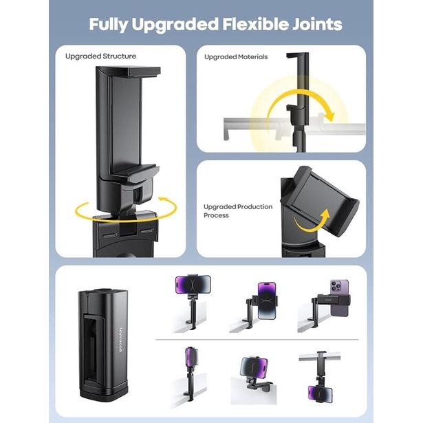 FONKEN Портативный держатель для телефона в самолете, вращение на 360 градусов, складные регулируемые вращающиеся подставки для селфи, подставка для сиденья в поезде, поддержка путешествий