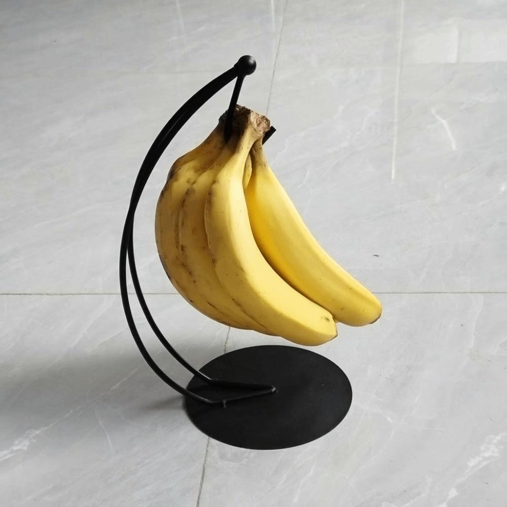 with Base Metal Banana Rack Stable Stand Fruit Display Hanger Creative Banana Holder Living Room