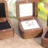 Luxury Rings Bearer Box Square Jewelry Organizer Portable Rings Display Case  Propose