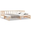 VidaXL Daybed with Trundle Bed, Sofa Bed, Guest Bed Frame, Living Room Interior Guest Bed, 836162