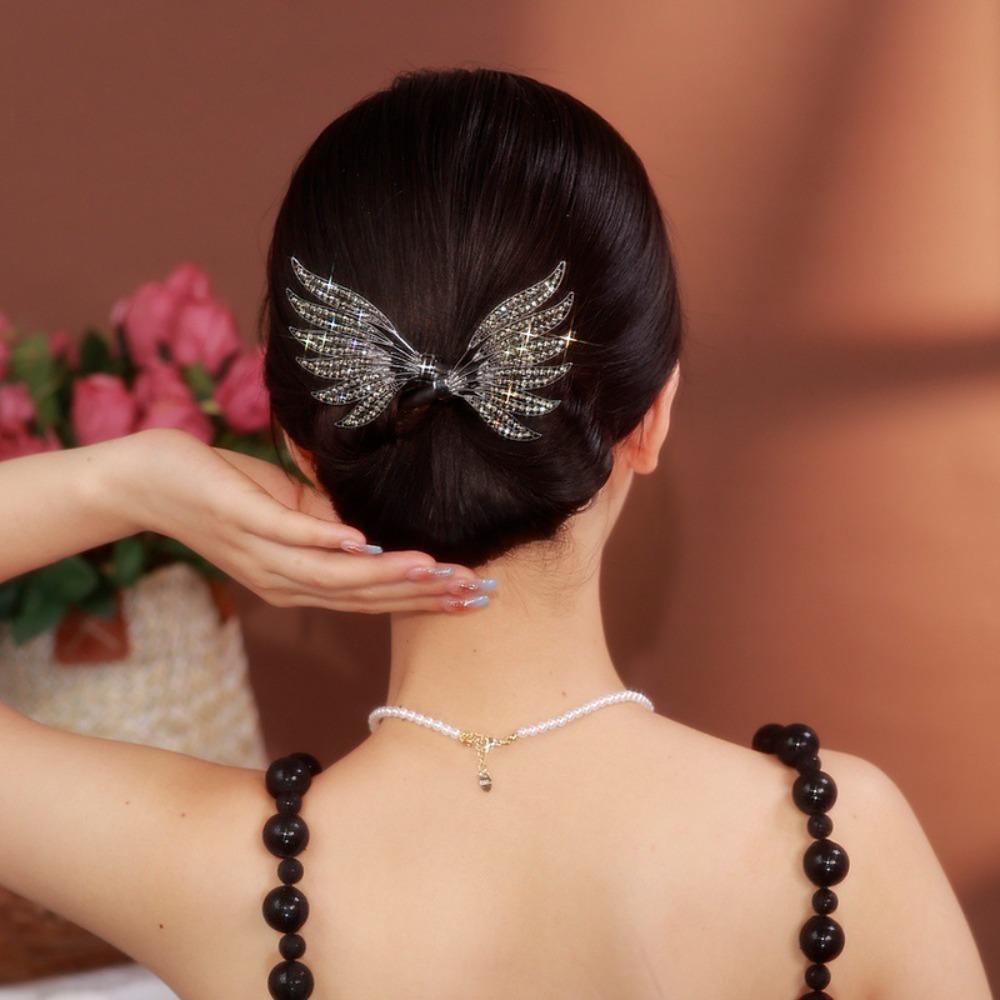 Полые павлиньи бигуди для волос Кристаллические крылья Твистер для волос Твист Прическа Пучок Аксессуары для волос