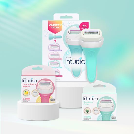 Специальный набор Chic Intuition Variety (Сменные лезвия Lemon Berry 3 шт. + Натуральные сменные лезвия 3 шт.)