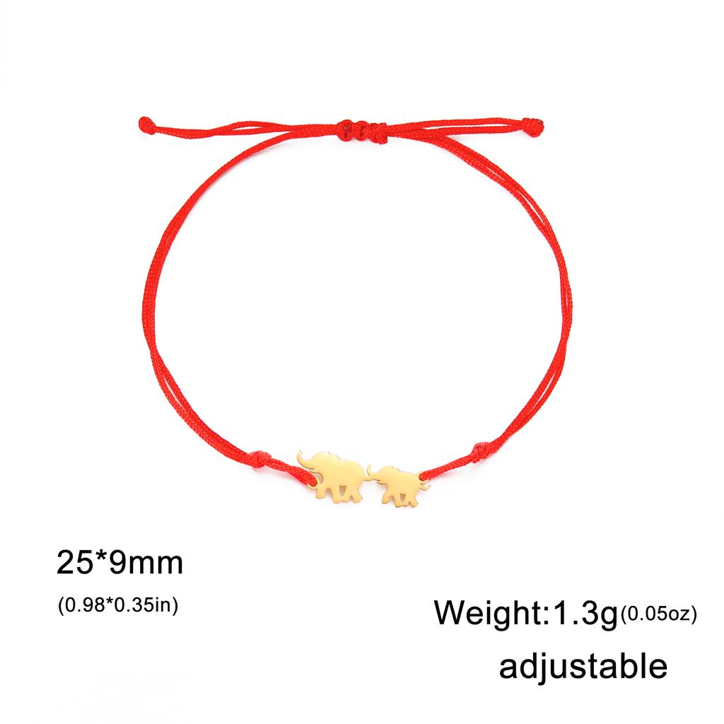 Cazador Elephant Mom Baby Charm Bracelet for Women Stainless Steel Cute Animal Bracelets Jewelry Mother's Day Gift Wholesale