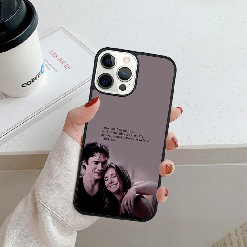 Елена Дэймон Дневники вампира Чехол для телефона Для iPhone 17 Air 16 16e 15 14 plus 11 12 13 pro max Защитный чехол coque