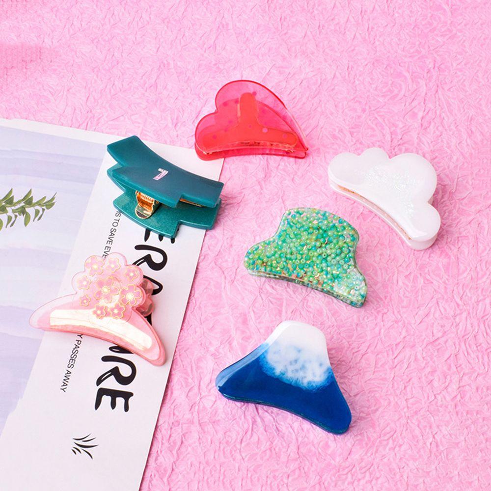 DIY UV Crystal Epoxy Hairpin Grasping Clip Silicone Mold Claw Clip Mould Hair Clamps