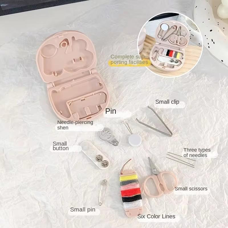 Мини-коробка с иголками и нитками в скандинавском стиле, удобный набор швейных инструментов для путешествий и домашнего использования