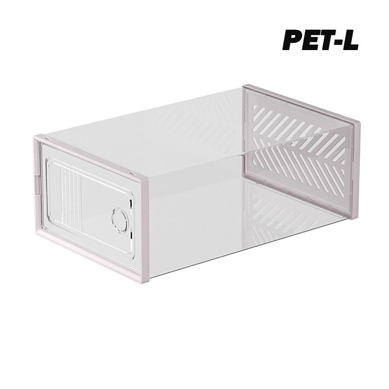 1 шт. Прозрачный ящик для хранения обуви Утолщенный пластиковый стенд для демонстрации обуви Складной откидной крышкой Коробка для обуви Защелкивающийся органайзер для обуви