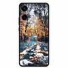 Чехол для Oppo A5 Pro 4G 5G 6.67" Мягкий ТПУ Силикон Funda Вырез Кот Цветок Рисованная Задняя Крышка для Oppo A5 Pro 5G Глобальная Оболочка Coque