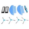 9 Pcs Vacuum Parts Replacement Main Brush Side Brush Filter Mop Vacuum Cleaner Accessories Kit for Conga 3090
