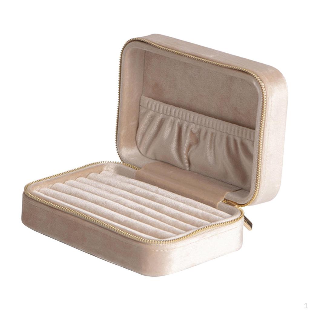 Travel Jewelry Box Organizer Storage Case Gift Display Holder Boxes Velvet Christmas