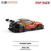 POP RACE 1/64 Simulation Toyota Supercar Collection Ornament PANDEM GR 86 Racing Model Toy Gift