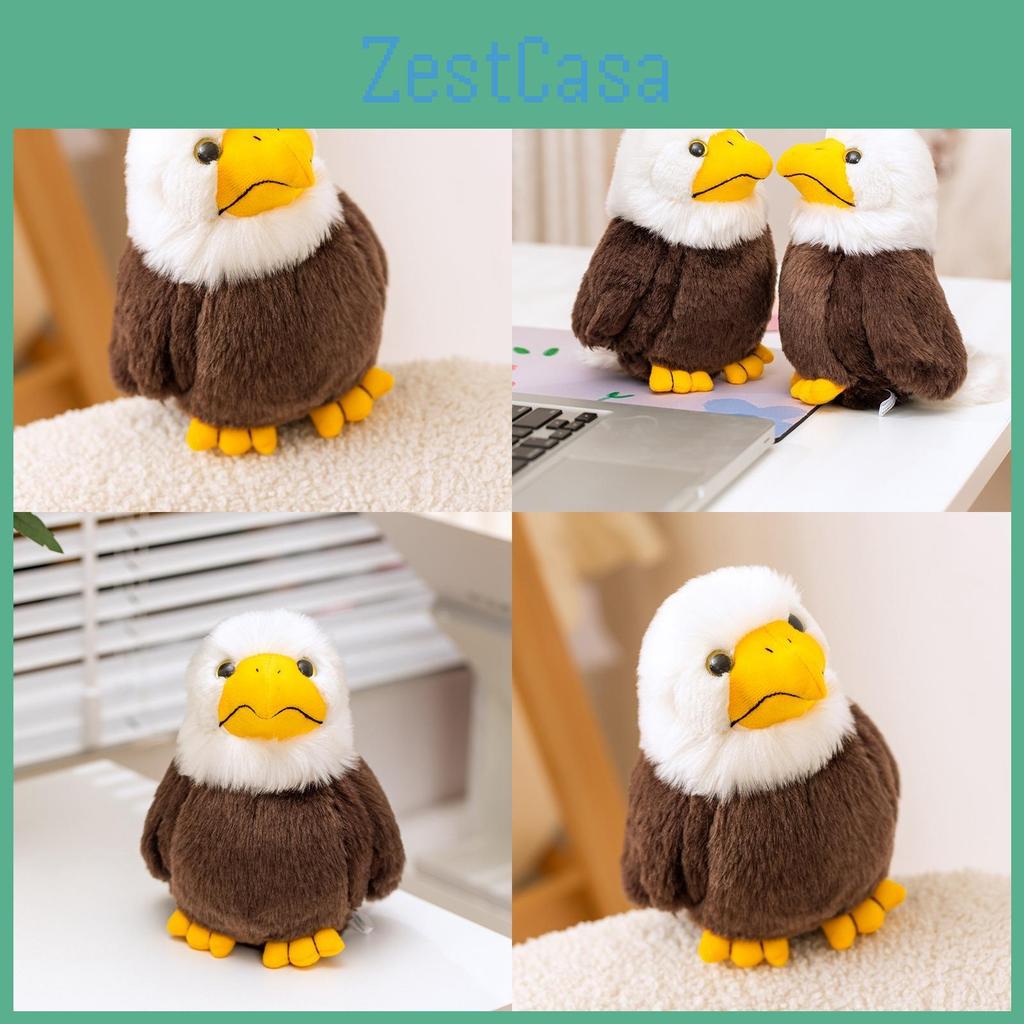 Realistic White-headed Eagle Plush Toy Soft Animal Doll For Zoo Collectibles And Home Decor