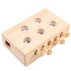 Wooden Whack-A-Mole Cat Toy Cat Puzzle Toy Interactive Cat Toy for Indoor Cats Kitten