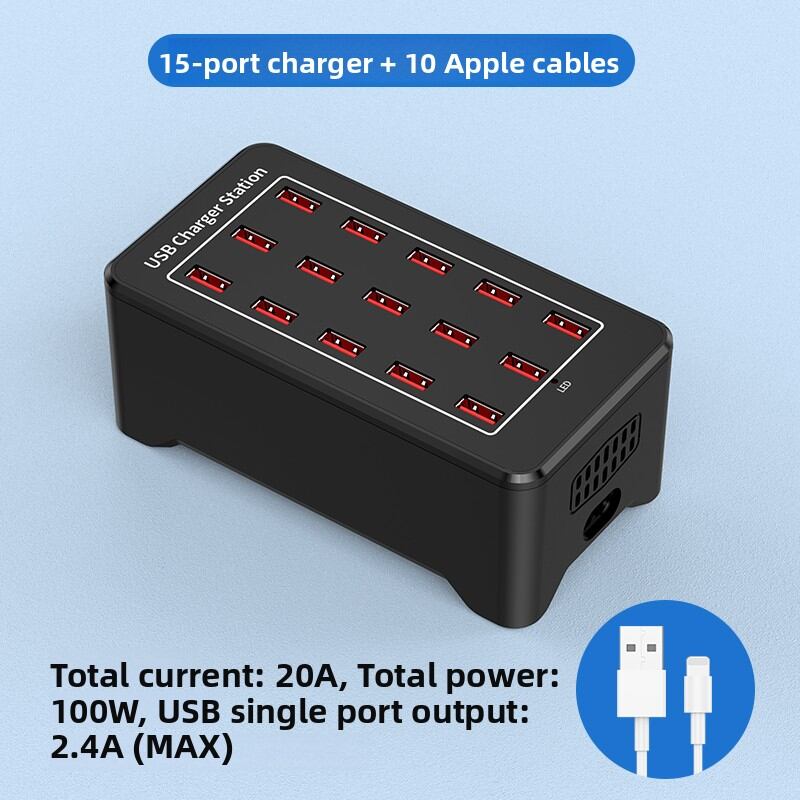 Earise | Многофункциональное USB-зарядное устройство с 15 портами