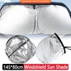 Front Window Parasol Coche Foldable Front Window Protection Parasol UV Protection Car Windshield Sun Shade for Sedan SUV Vehicle