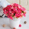 15 Голов Цветы на День святого Валентина 6 Цветов Натуральная Искусственная Роза Домашний Декоративный