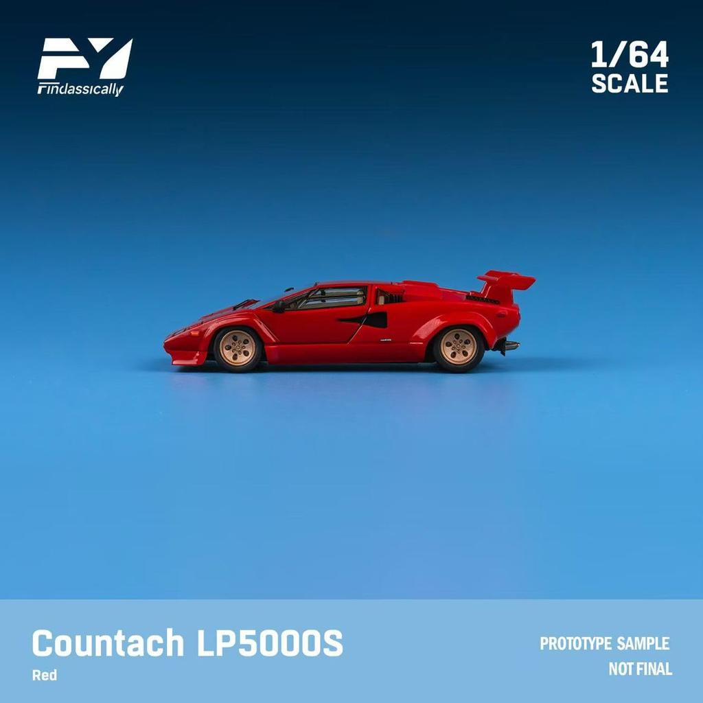Finclassically Lamborghini Countach Lp5000 S Красный Завершенный продукт FY64061 1/64