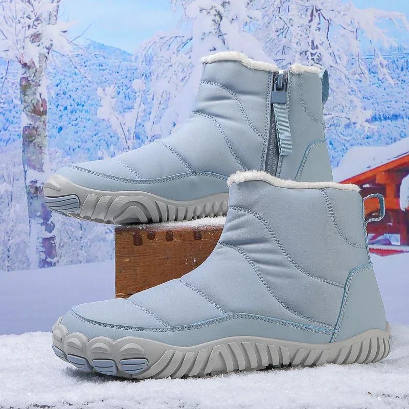 Мужские ботинки 2024 года, новые зимние тапочки, теплые мужские туфли, водонепроницаемые нескользящие плюшевые кроссовки, мужские теннисные туфли, ботинки, мужские кроссовки, зимние