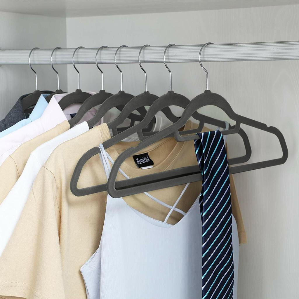 Velvet Maxi Hanger, Set Of 50, Graphite
