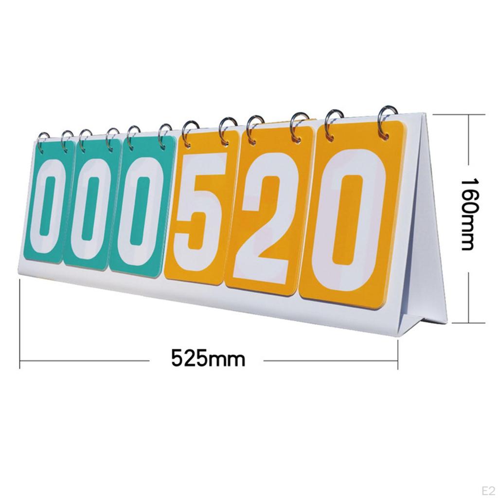 Откидное табло, настольное 6-значное портативное профессиональное стабильное табло для подсчета очков для