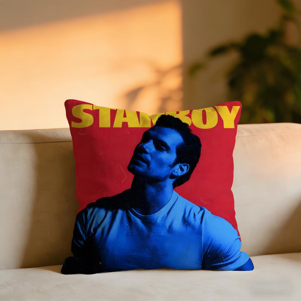 Henry Cavill Cushion Cover Cozy Velvet Throw PillowSoft Warm Cushion For Sofa Bed