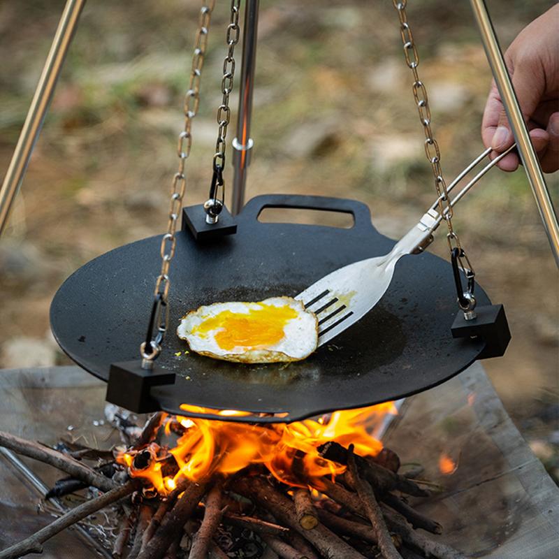 Detachable Grill Vertical Tripod Grill Barbecue Grill Aluminum Alloy Bracket Barbecue Tripod Stand Outdoor Griddle Grill