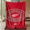 Detroit Red Wings Flannel Fleece Blanket Cozy Warm Throw Blanket For Couch Bed Travel All Season Use