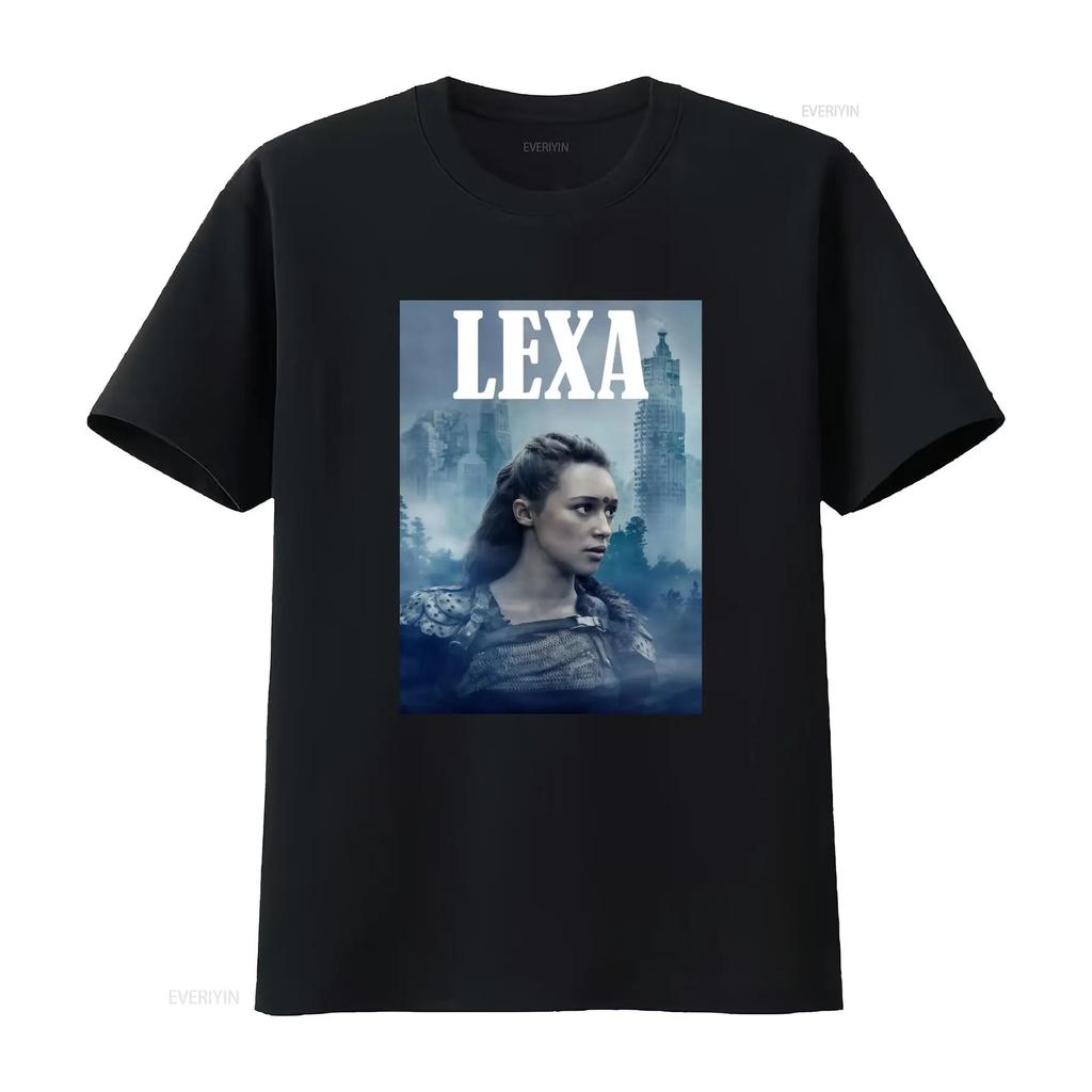 Cool Sci Fi The TV Series Lexa Character Print Casual T Shirt vintage Washed Comfortable Unisex Slightly streetwear
