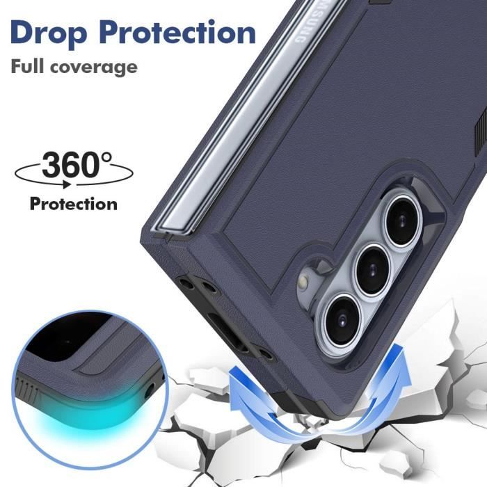 Coque - BOOLING - pour Samsung Galaxy Z Fold 6 - Protection Antichoc - Anti-Rayures - Bleu Marine