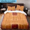 3PCS Basketball On Fire And Ice 3pcs Bedding,Including 3PCS Duvet Cover And 2pcs Pillowcases Perfect for Christmas,Ideal for Bedroom, Dormitory