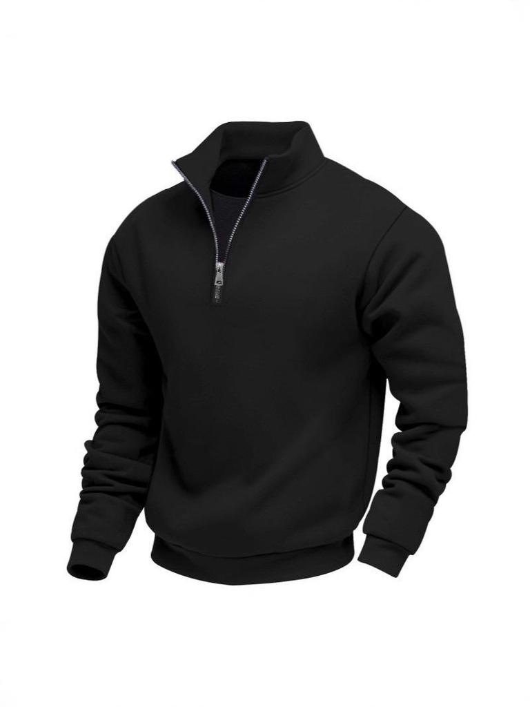 Мужская толстовка Xiyin с полумолнией и вафельной вязкой - Осенне-зимний стиль