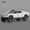 Масштабная литая модель игрушечного автомобиля для Tesla Cybertruck EV, звуковой свет, обратная мощность