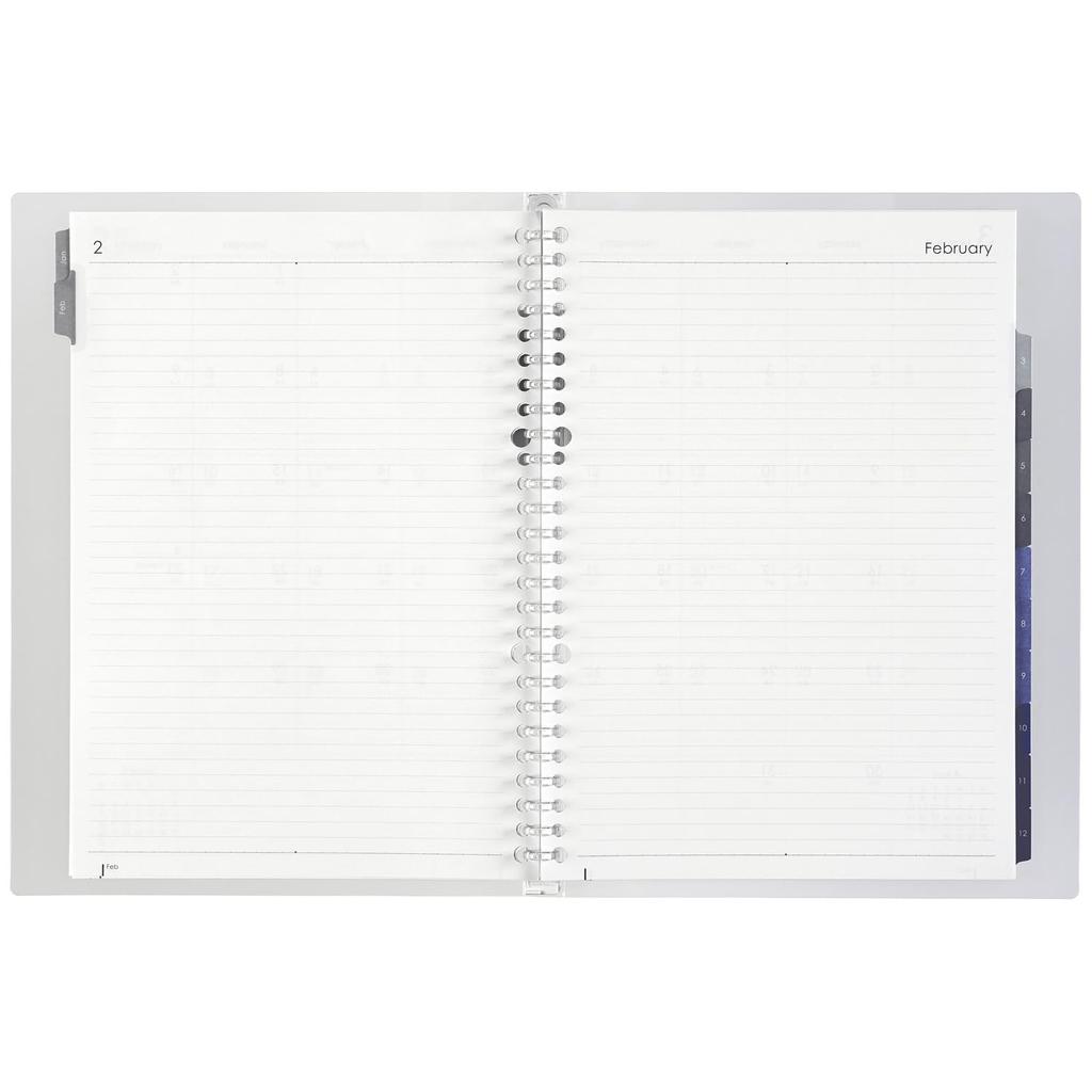 Maruman 2026 Notebook Starts January 2026 Planner, Diary, Monthly, 26-Hole, B5, Clear, FD43-26-98,