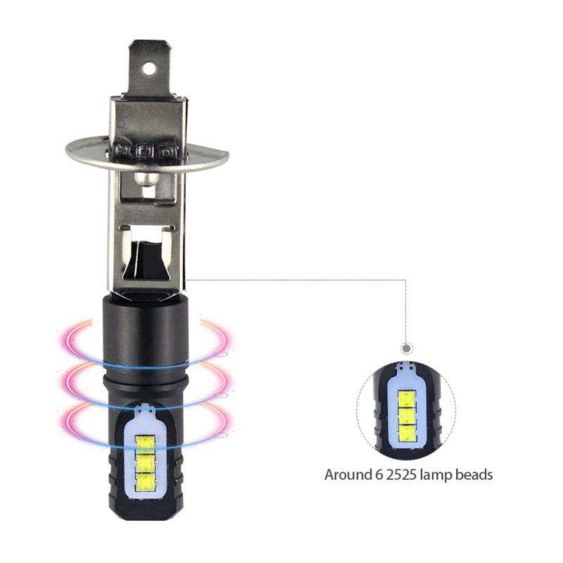 Эффективные универсальные прочные автомобильные аксессуары противотуманные фары высокой мощности автомобильные светодиодные противотуманные фары H3 / H1 80 Вт Csp 2525 6 светодиодов практичные
