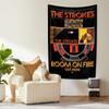 American Rock Band Tapestry Music Album Cover Strokes Bedroom Decor Large Fabric Wall Hanging Background Cloth Party Backdrop