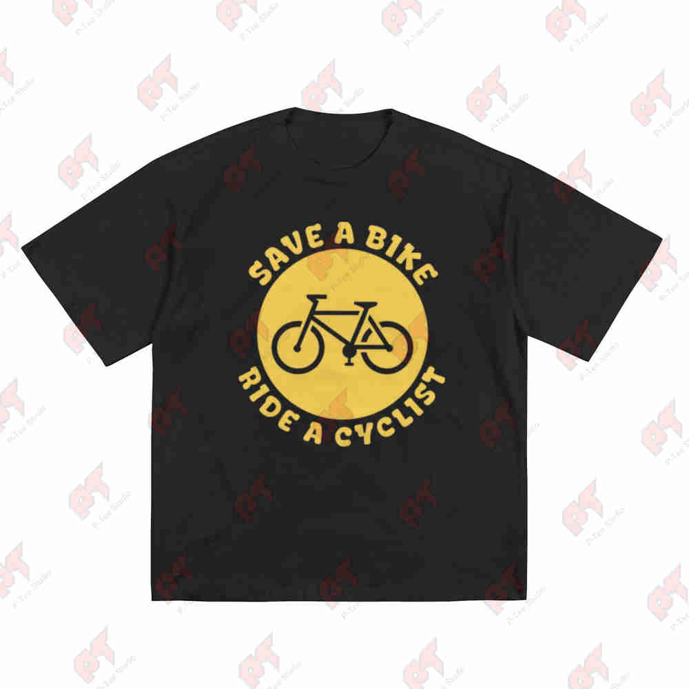 Save A Bike Ride Cyclist Funny Short Sleeve Tee Cotton TShirt